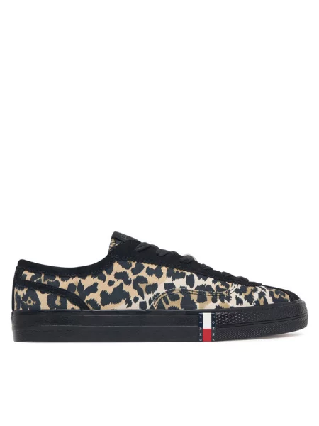 Sneakersy Tommy Jeans brązowe