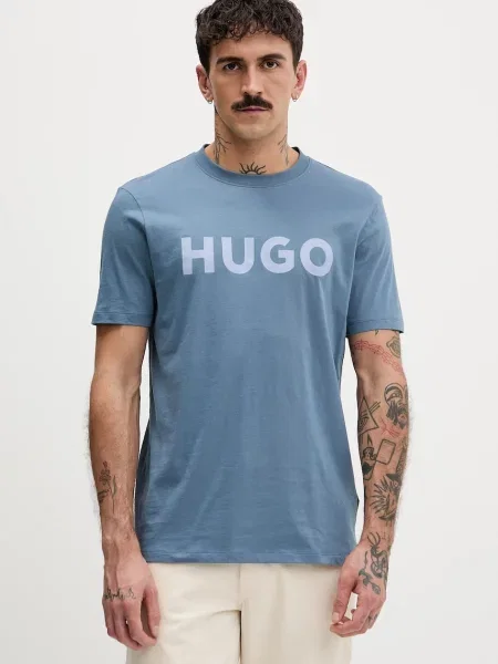 Тениска HUGO Dulivio синьо