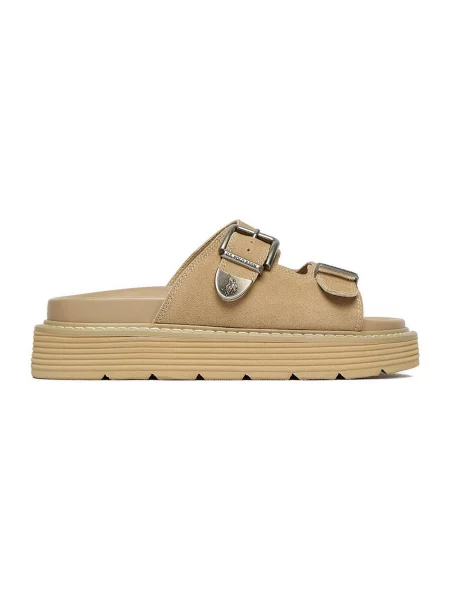 U.S. Polo Assn. Klapki beżowy