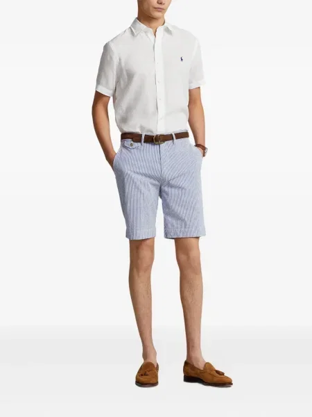 Ριγέ δερμάτινος κάλτσες Polo Ralph Lauren με κορδόνι μαύρο
