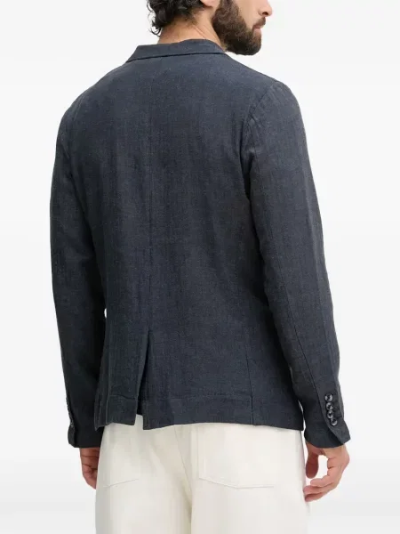 Blejzer Lindbergh s herringbone uzorkom s reverom plava