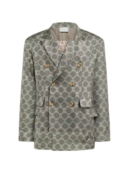 Sacou Pierre-louis Mascia cu imprimeu geometric gri