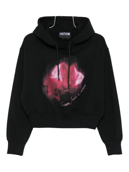 Mikina s kapucňou Versace Jeans Couture čierna