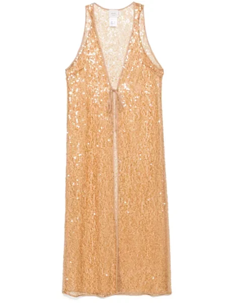 Vestă Alysi cu paiete galben