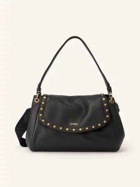Isabel Marant Kabelka Chany Medium S Cvočky / zlatá černá