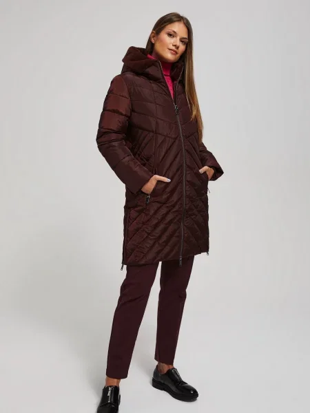 Geacă Marisse cu glugă negru