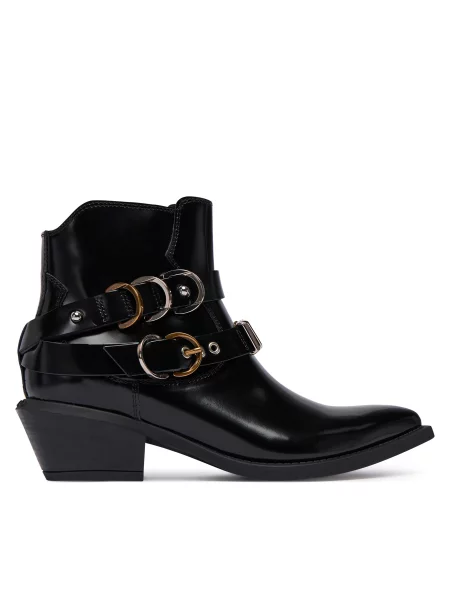 Μποτάκια PINKO Ankle Boot Box Calf μαύρο