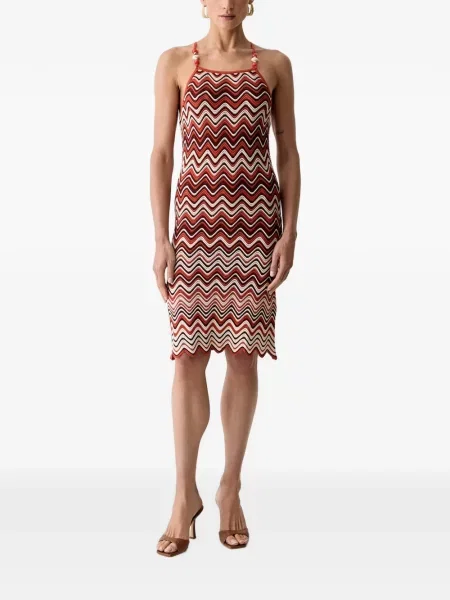 Rochie midi Morgan tricotate portocaliu