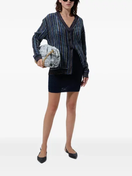 Fusta mini Missoni de lână albastru