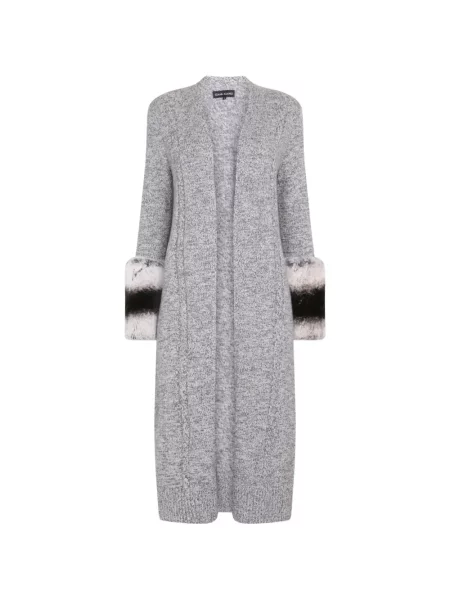 Cardigan Izaak Azanei tricotate gri