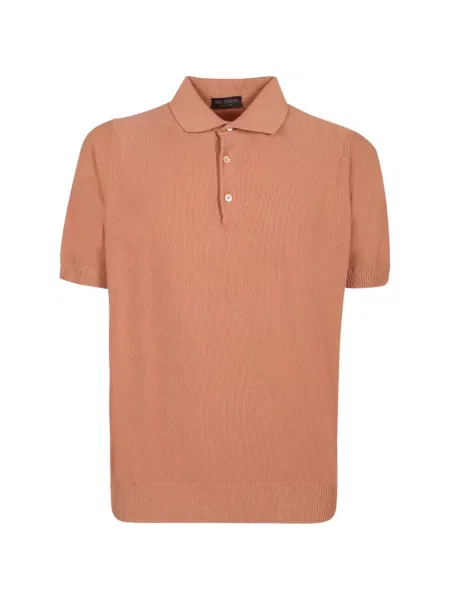 Scurt tricou polo Dell'oglio portocaliu