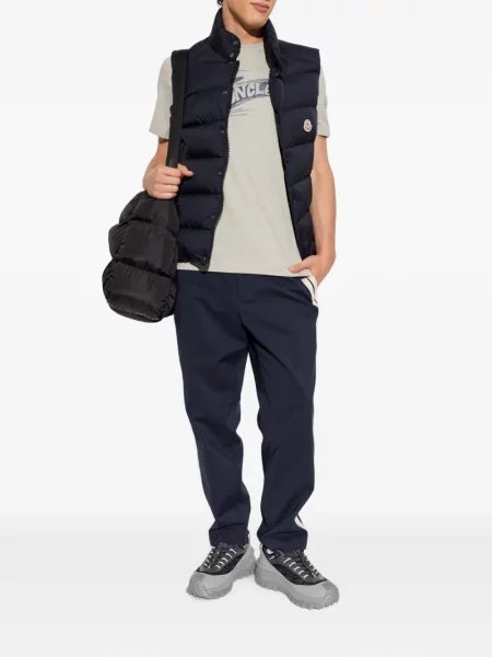 Tricou Moncler cu imagine gri