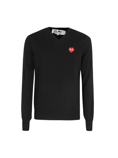 Sweter Comme Des Garcons Play wełniany czarny
