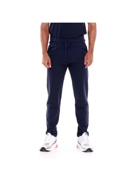 Pantaloni sport Leone 1947 cu autograf albastru
