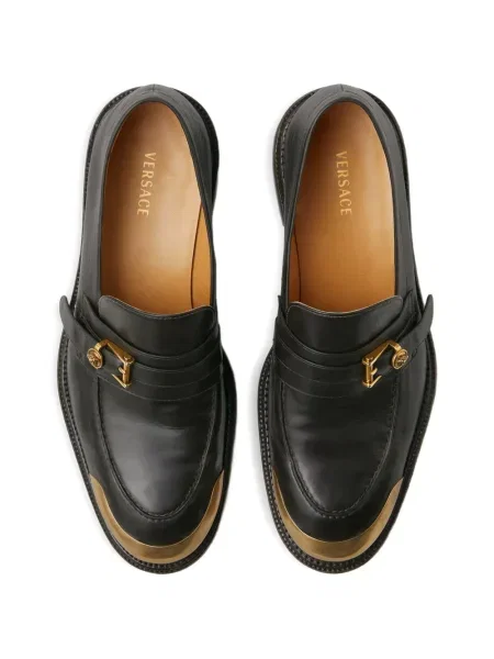 Pantofi loafer Versace din piele negru