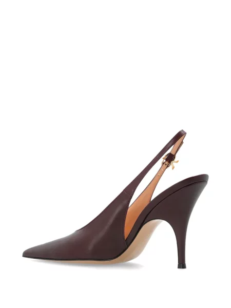 Pantofi cu toc Gianvito Rossi slingback roșu