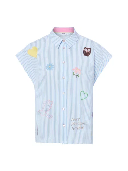 Nümph Bluzka z krótkim rękawem Ashley Kobiety wielokolorowy w 34