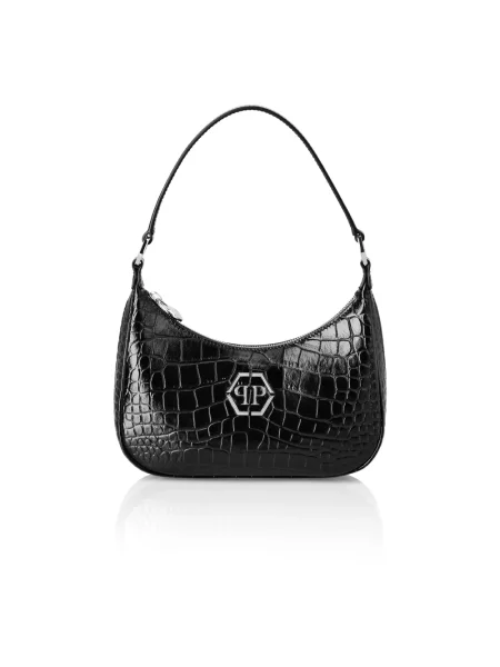 Torebka Philipp Plein skórzana czarna