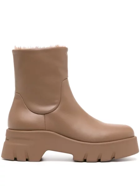 Botine Gianvito Rossi din piele maro