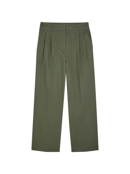 Pantaloni Anine Bing plisate verde