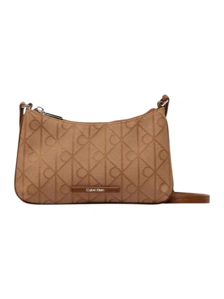 Calvin Klein Torebka Emblem Aop brązowy