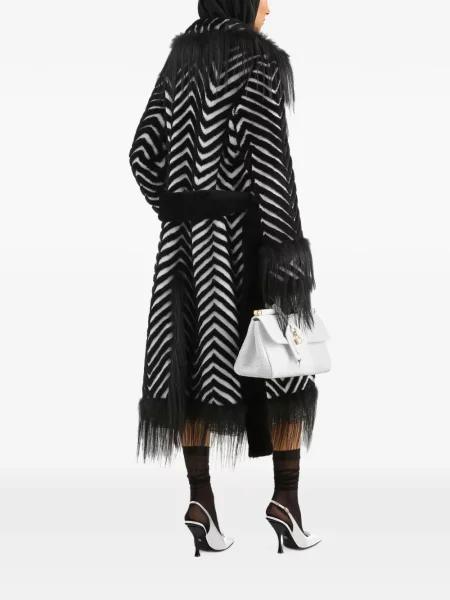Fustă midi Dolce & Gabbana din satin negru
