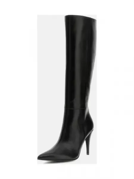 Guess De piele cizme cu subțire negru