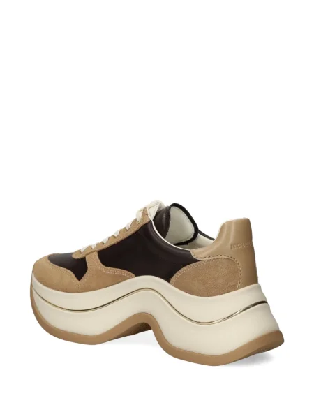 Pantofi cu toc Michael Michael Kors din piele de căprioară cu platformă maro