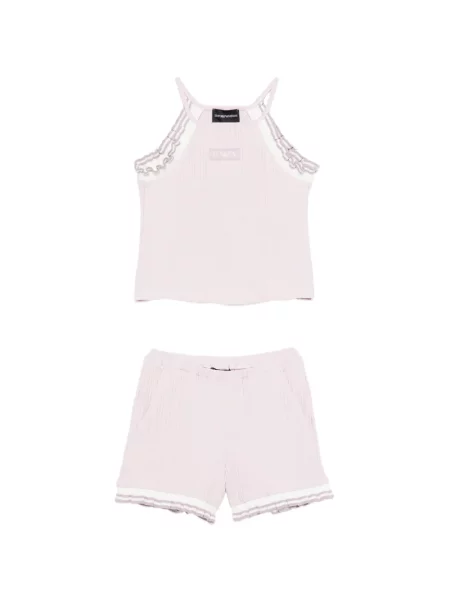 Szorty dziecięce Emporio Armani różowe