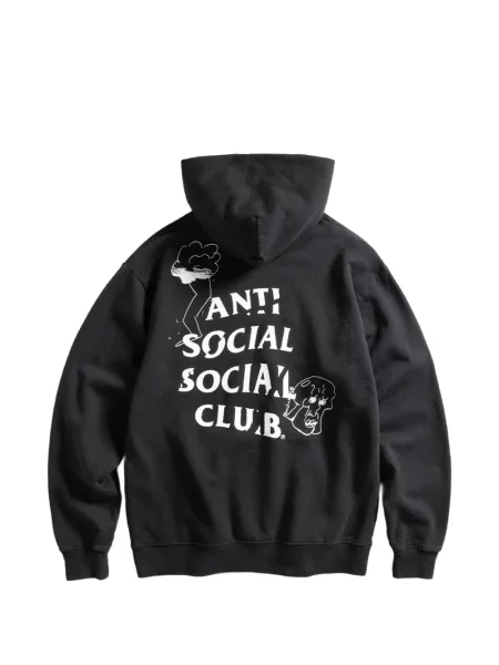 Hoodie Anti Social Social Club με σχέδιο μαύρο