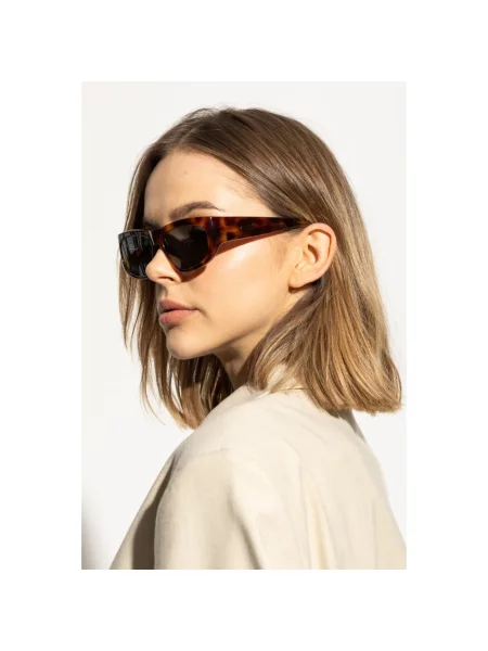 Jacquemus okulary przeciwsłoneczne PILOTA brązowy