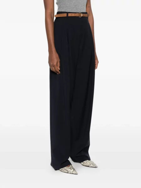 Pantaloni Max Mara plisate albastru