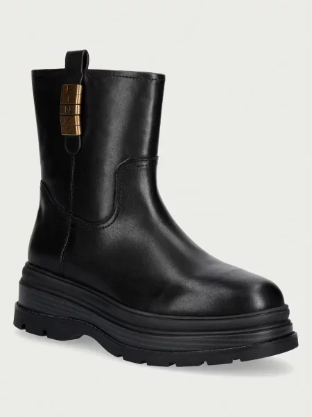 Pinko De piele botine cu platformă Eva 02 negru