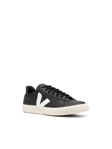 Veja Campo Chromefree Leather Black White Mężczyźni Buty sportowe Veja Czarny Size: białe