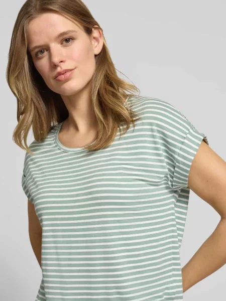 T-shirt o kroju regular fit z mieszanki model „MOSTER” Only