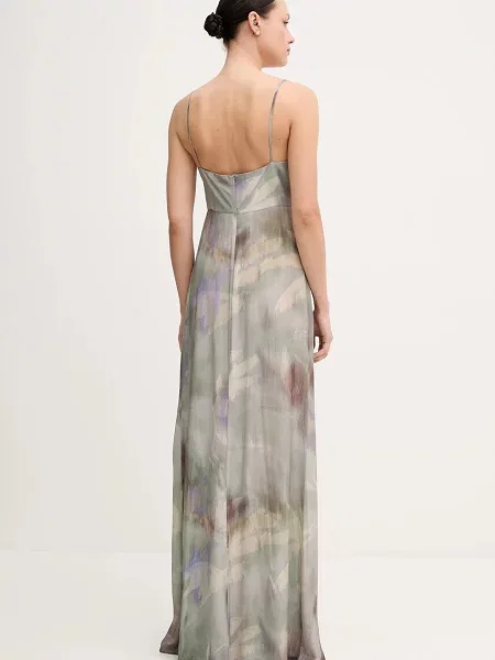 Sandro Ferrone sukienka maxi prosta zielony