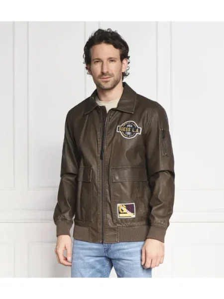 GUESS Geacă AVIATOR maro