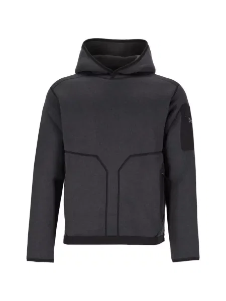 Hanorac cu glugă Arc'teryx din fleece gri