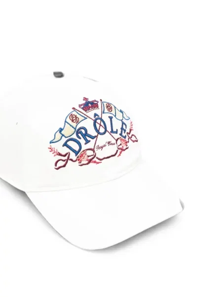 Șapcă Drole De Monsieur cu broderie alb