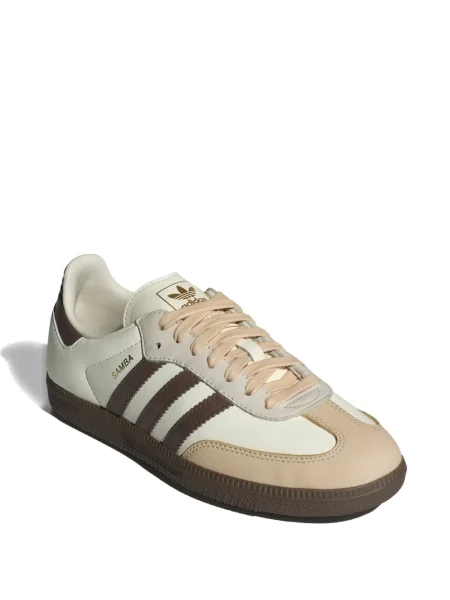 Sneakerși Adidas Samba cu dungi alb