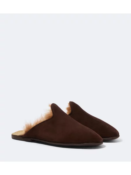 Semišové mules Sabah hnědé