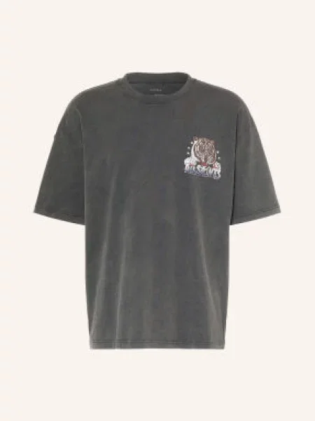 Allsaints T-Shirt Tigress schwarz biała