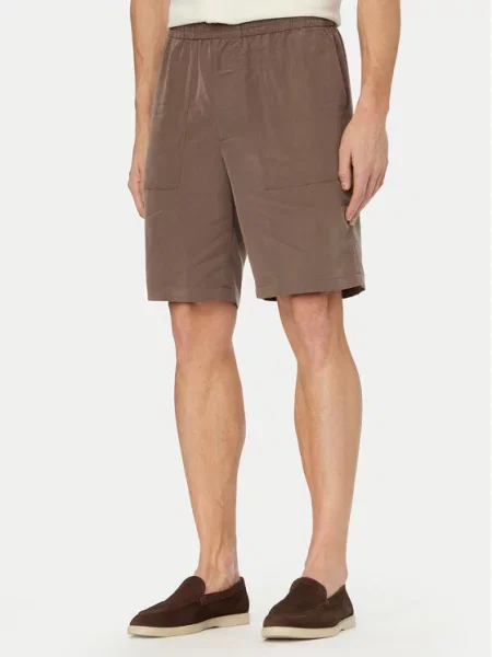 Pantaloni scurți Calvin Klein maro