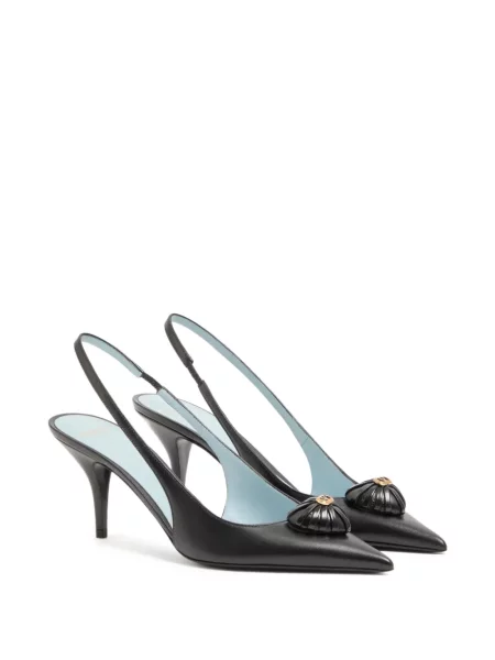 Pantofi cu toc Valentino Garavani slingback negru