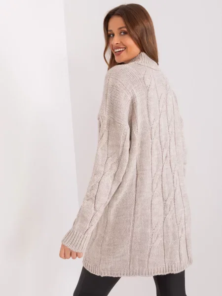 Rochie Fashionhunters tricotate de costum bej