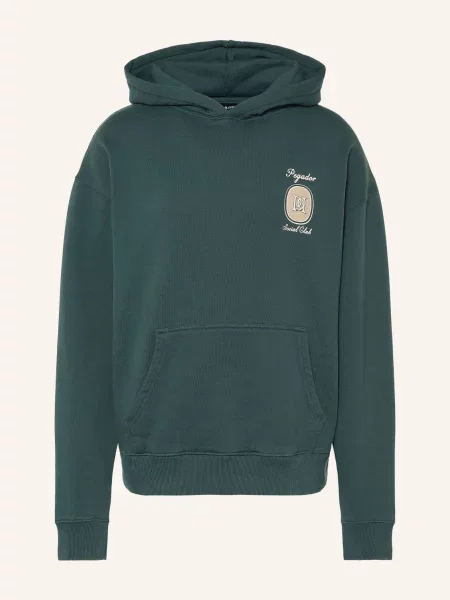 Pegador Oversized Mikina S Kapucí Casoli tmavě / krémová zelená