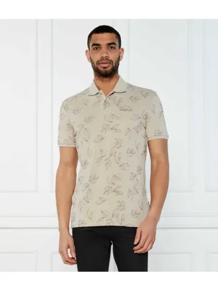Napapijri Tenisz póló E-BROLIO SS | Relaxed fit bézs