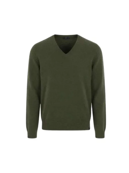 Dzianinowy sweter Fay zielony