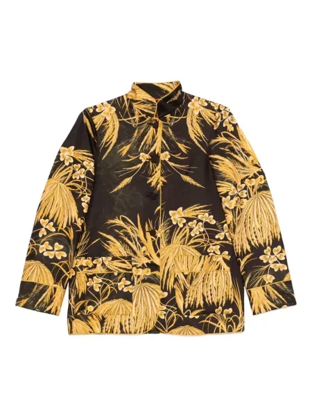 Cămașă F.r.s For Restless Sleepers cu model floral cu imagine maro
