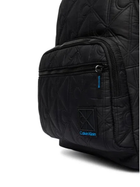 Ruksak Calvin Klein Emblem Aop Puffer Backpack crna